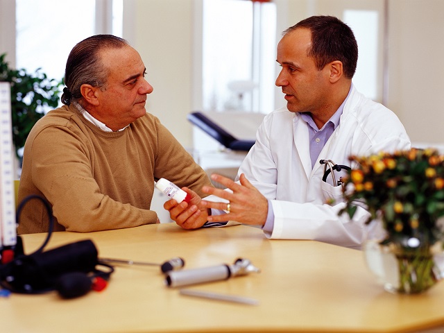 doctor talking to a patient