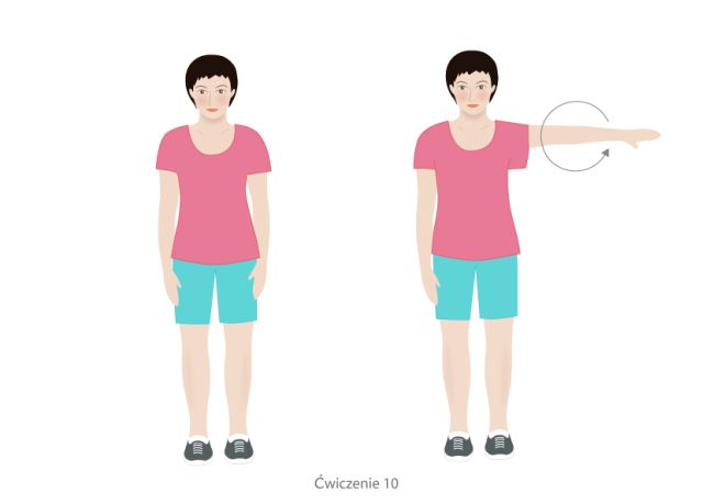 ćwiczenie na kręgosłup piersiowy - przykład: ilustracja nr 10