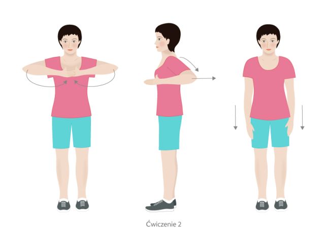 ćwiczenie na kręgosłup piersiowy - przykład: ilustracja nr 2