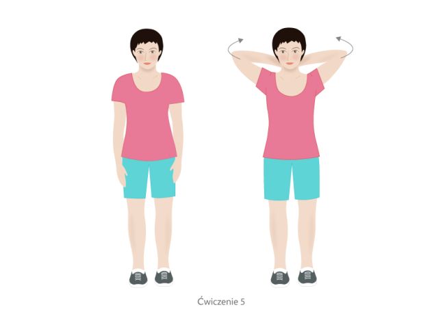 ćwiczenie na kręgosłup piersiowy - przykład: ilustracja nr 5