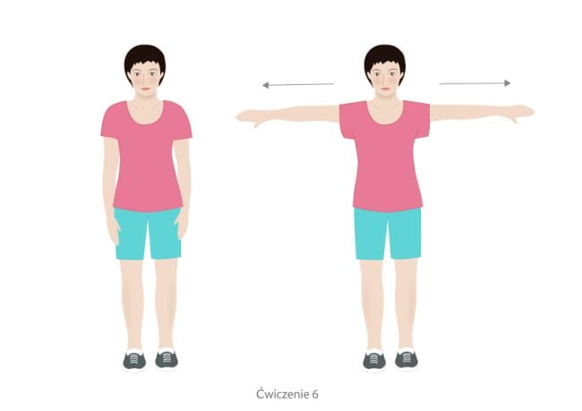 ćwiczenie na kręgosłup piersiowy - przykład: ilustracja nr 6