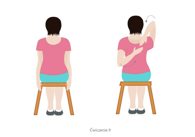 ćwiczenie na kręgosłup piersiowy - przykład: ilustracja nr 9