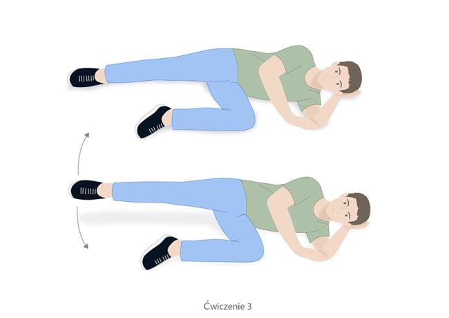 ćwiczenie na kręgosłup lędźwiowy - przykład: ilustracja nr 3
