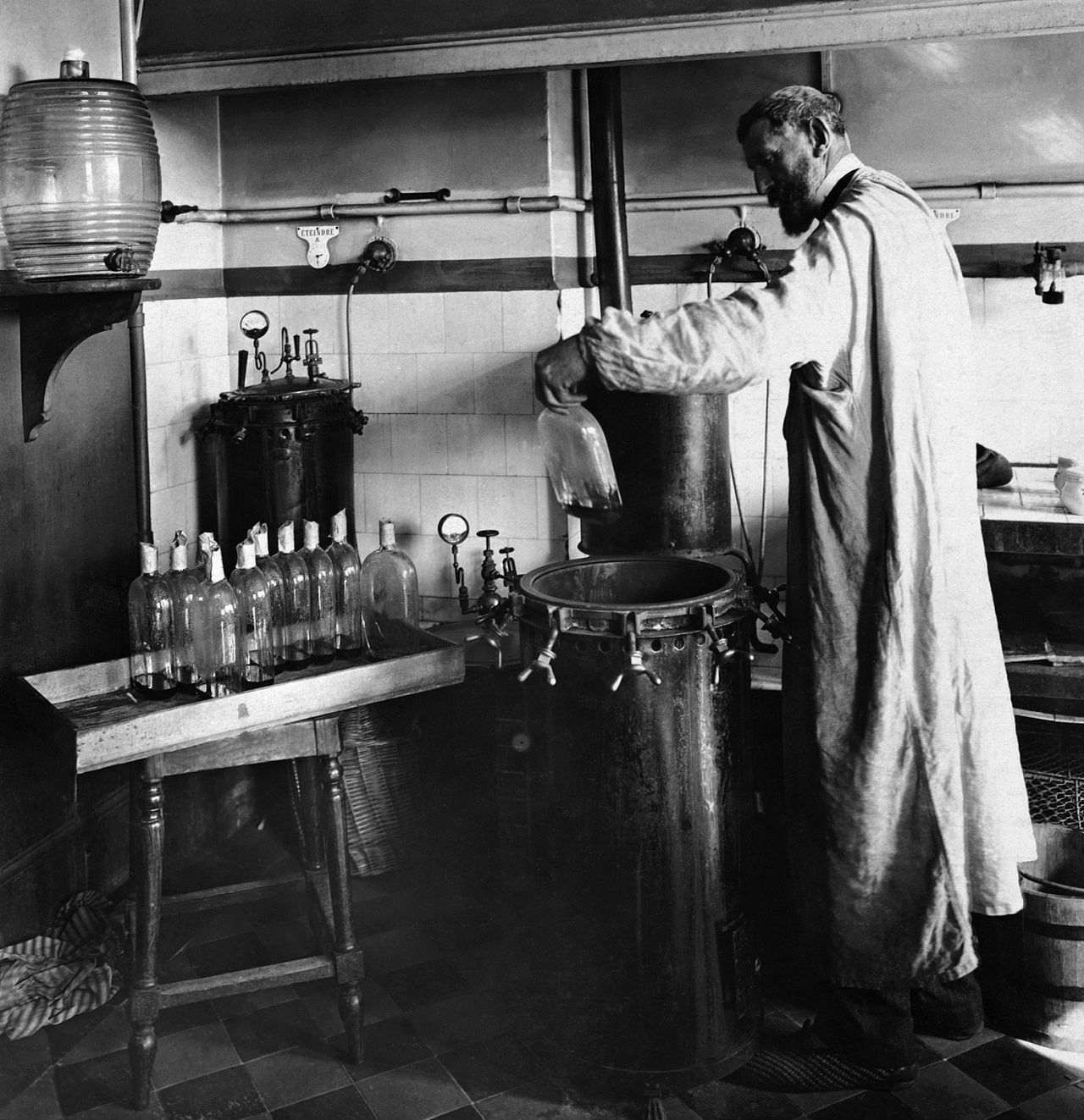 Ludwik Pasteur w swoim laboratorium