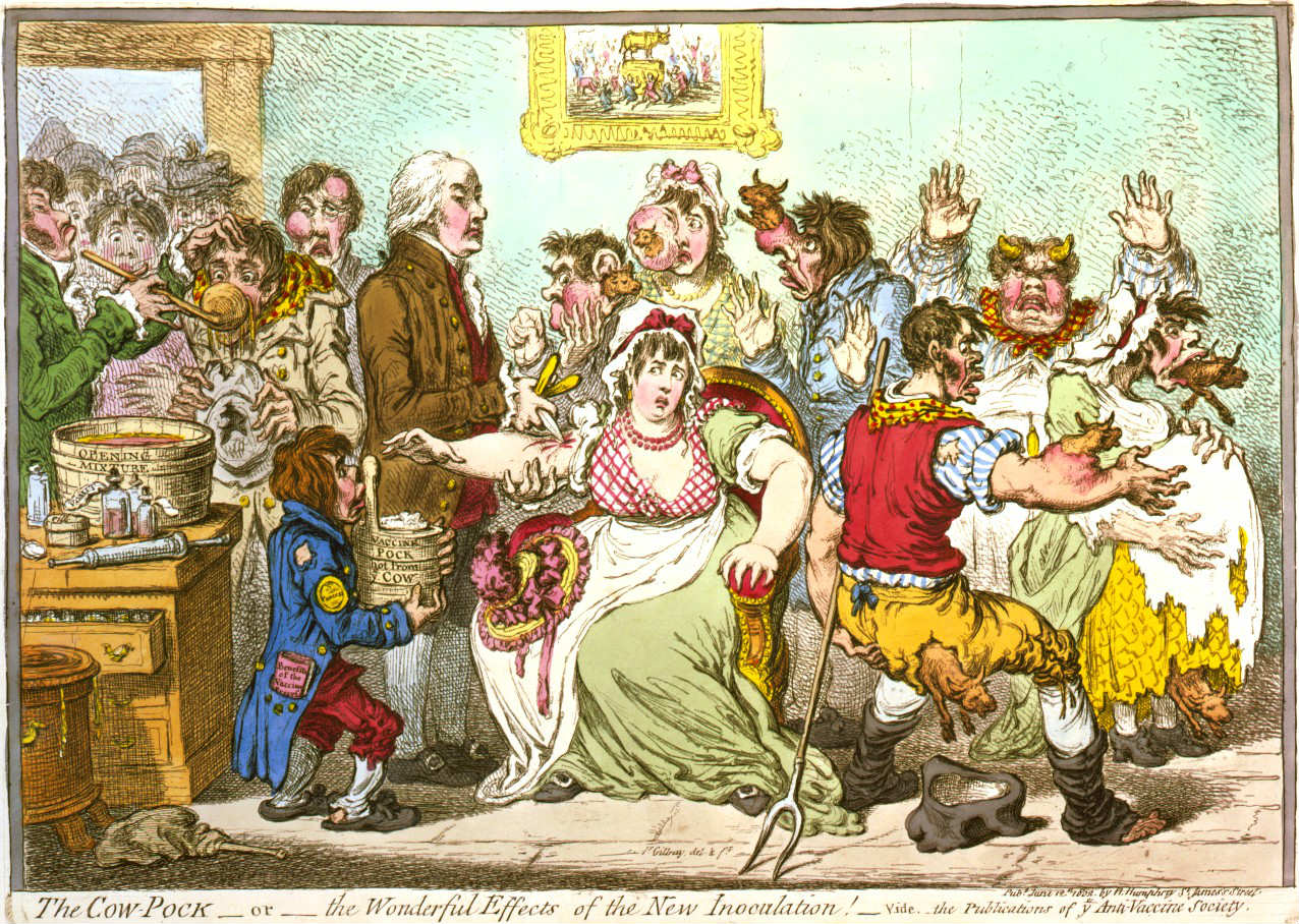 James Gillray, The Cow-Pock—or—the Wonderful Effects of the New Inoculation!