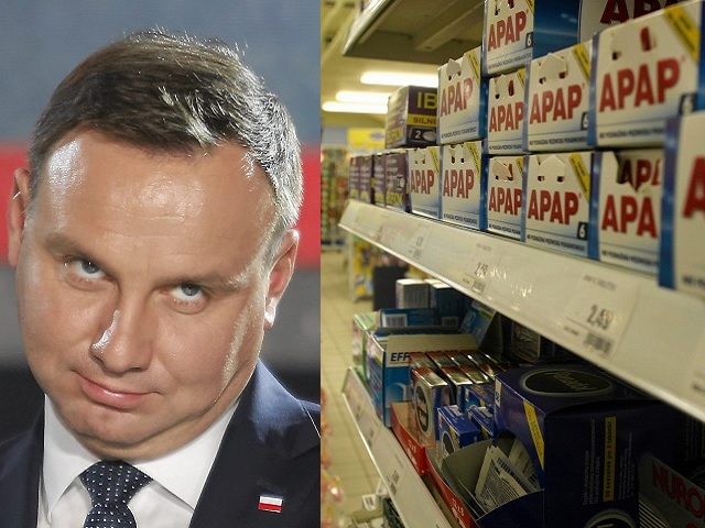 Prezydent Andrzej Duda, sklep, leki, apteki